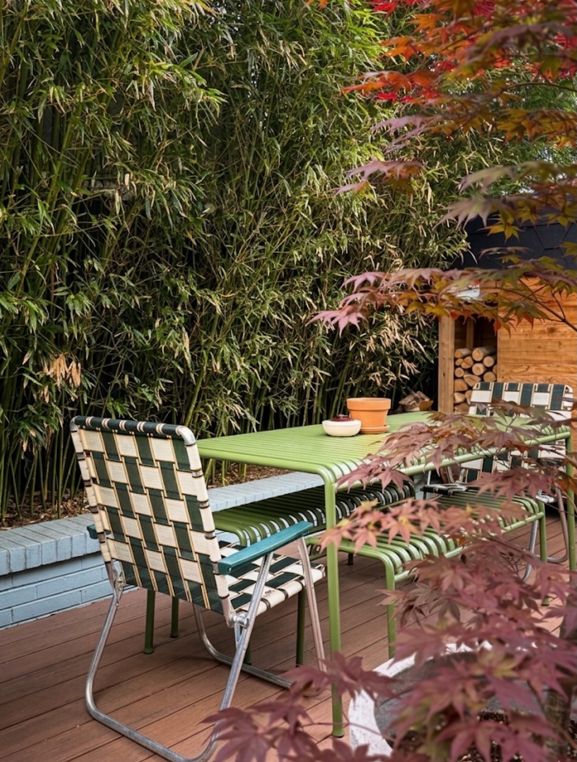 Garden dining table
